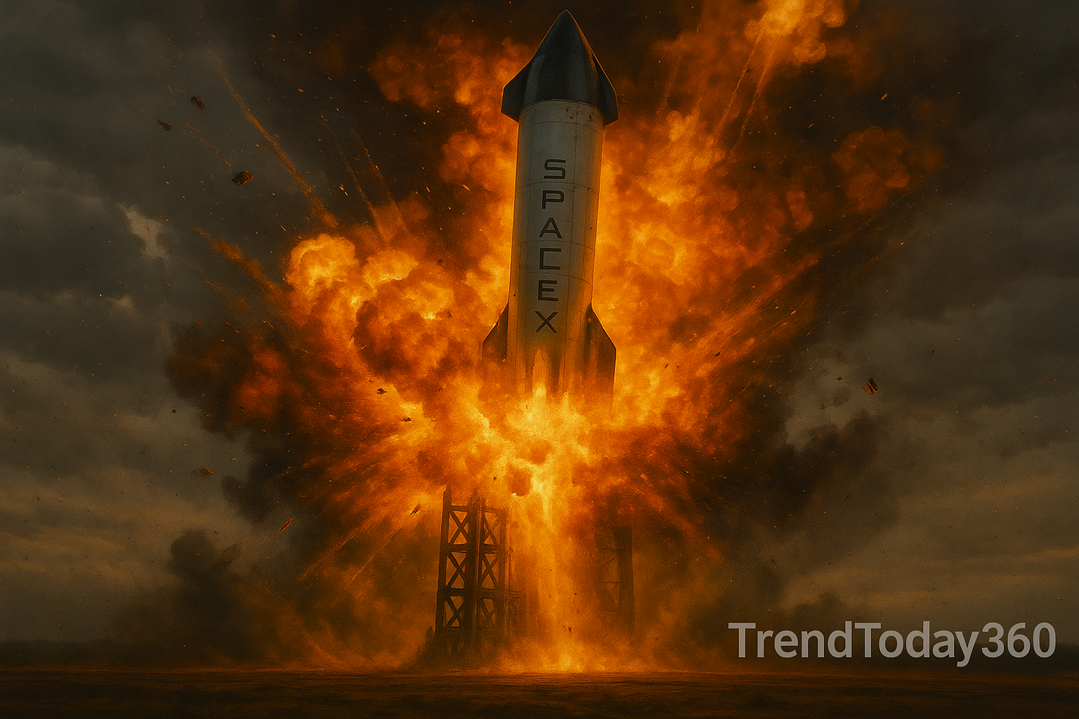 SpaceX Starship Prototype Explodes at Starbase: A Big Setback for Elon