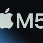 Internal diagram of the Apple M5 chip showing the 10-core CPU and GPU with integrated Neural Accelerators.