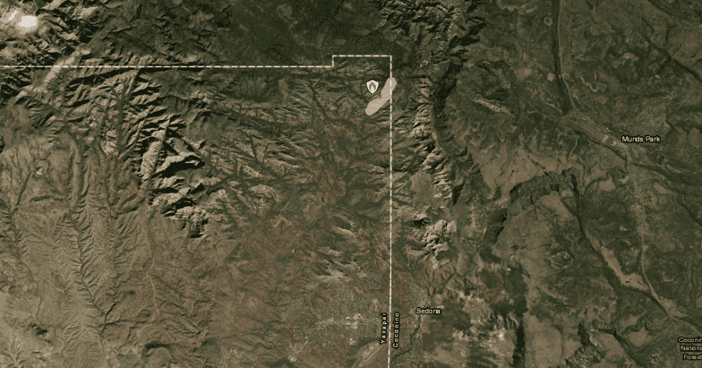 Sedona Fire map